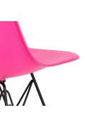 Krzesło P016 PP Black dark pink - d2design